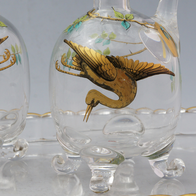 大型24㎝！仏アンティーク オルモル技法ガラス ルージュ クッキー