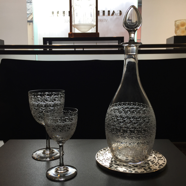 アメリカ「シルバーオーバレイ ボトルコースター 直径15cm