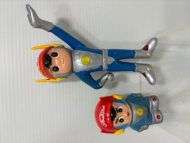 企業物 東芝 光速エスパー ソフビ 貯金箱 人形 企業 グッズ ノベルティ