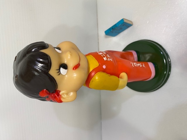 不二家 ペコちゃん ソフビ ハカマタイプ 首振り人形 非売品 昭和レトロ