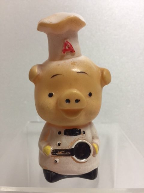 エースコック ブタさん ソフビ人形 10．5cm 当時物 企業物 非売品