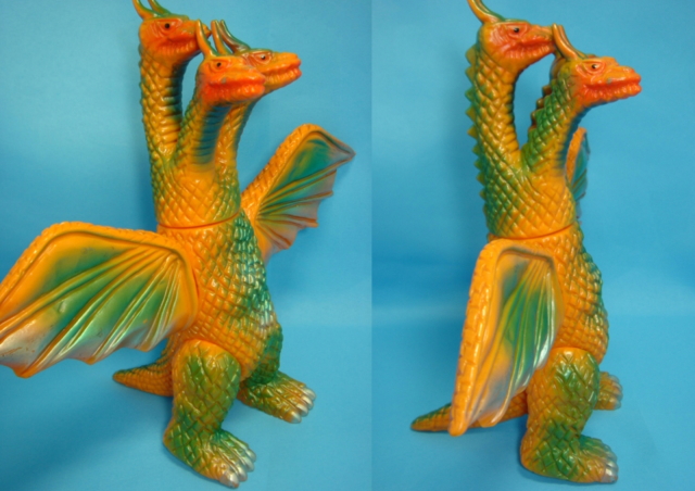 1970年代 当時物 ブルマァク キングギドラ ソフビ 東宝 25cm 特撮 古い