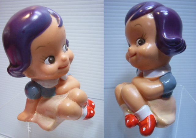 第一勧業銀行 のばらチャン ソフビ人形 貯金箱 10．5cm 当時物