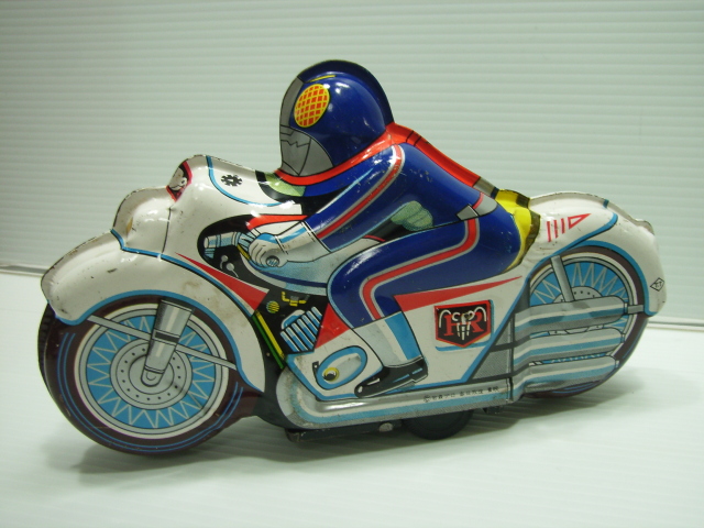 レア☆タカトク 仮面ライダー サイクロン号 ブリキ オートバイ 長さ