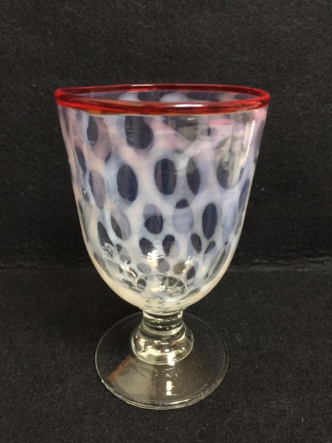 アンティーク大正浪漫ウランガラス氷コップ2客 氷水ガラスコレクション