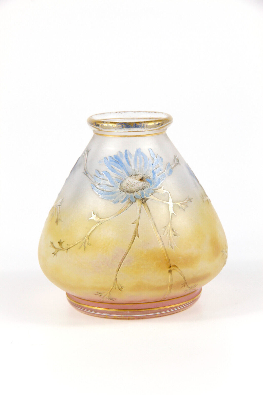 骨董 レトロプレス カーニバルグラス アンバー ラスター彩葡萄模様