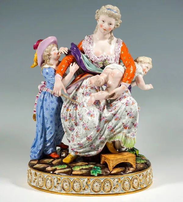 大型希少マイセン(Meissen)フィギュリン「求婚」置物 西洋美术