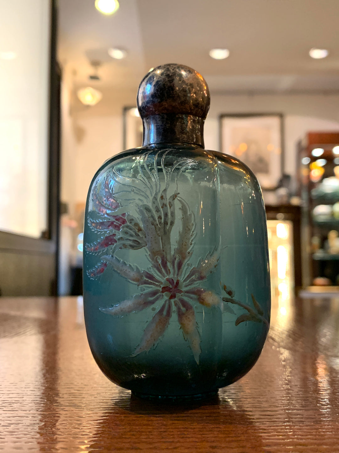 エミール・ガレ クレマンス 香水噴霧器 1890年代 アンティーク 美品