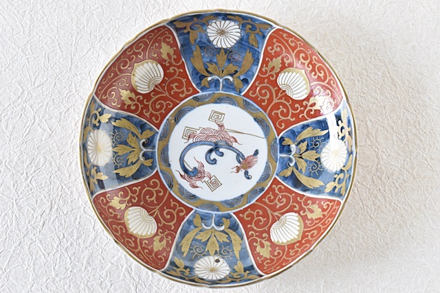 古伊万里 手鞠皿 20センチ