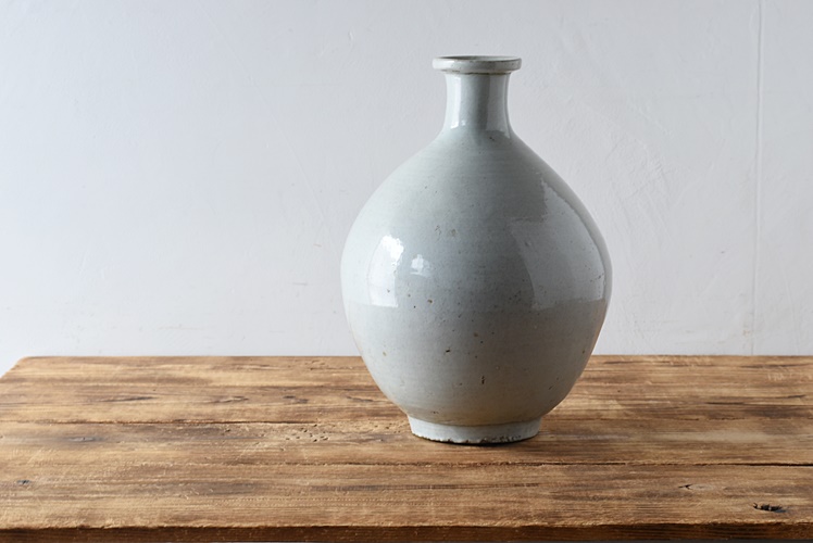 古伊万里 白磁 大徳利 - 生活骨董と古布のアンティークショップ