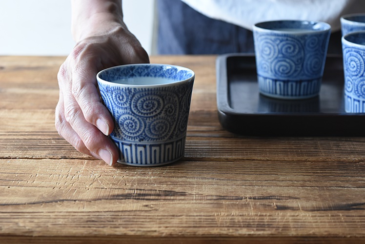 古伊万里 成化年製 そば猪口3客セット 古伊万里 成化年製 そば猪口3客