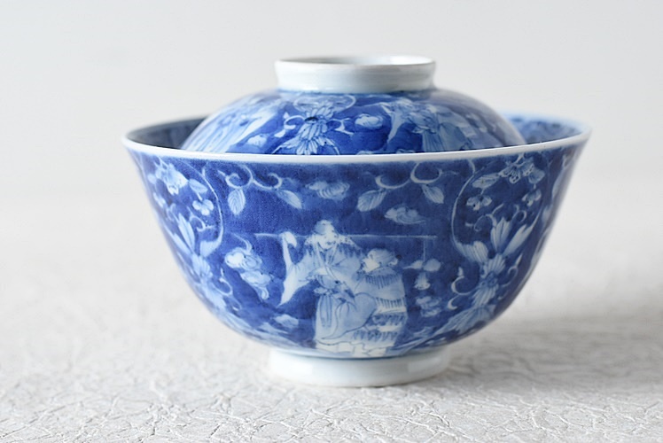 染付煎茶杯 祥瑞 五良大甫呉祥瑞 煎茶椀 茶 しょん