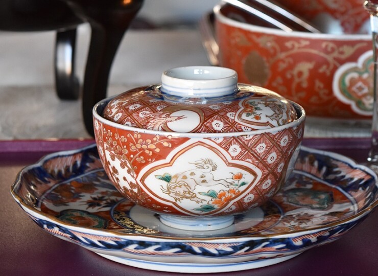 骨董 古伊万里 茶碗 湯呑み 染付 江戸期 器 蕎麦猪口 アンティーク