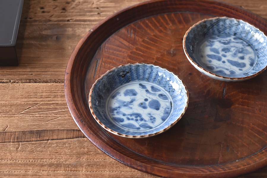 古伊万里 染付 小皿 豆皿コレクション 五枚 古伊万里 染付 小皿 豆皿