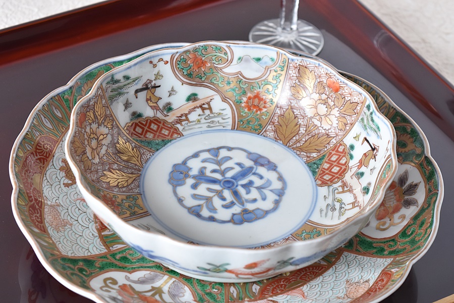 中国古美術品 明清時代 特大緑釉花草文大皿 40cm 中国古美術品 明清