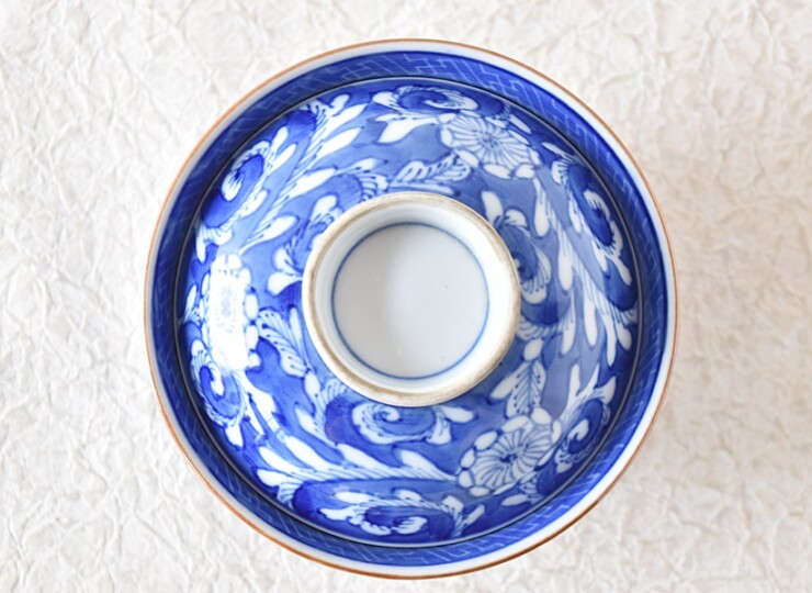 中国古美術/青花吉祥文円形硯/ 中国古美術/青花吉祥文円形硯/ - メルカリ