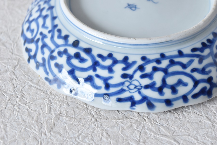 中国明時代風早期古伊万里染付大碗 中国明時代風早期古伊万里染付大碗