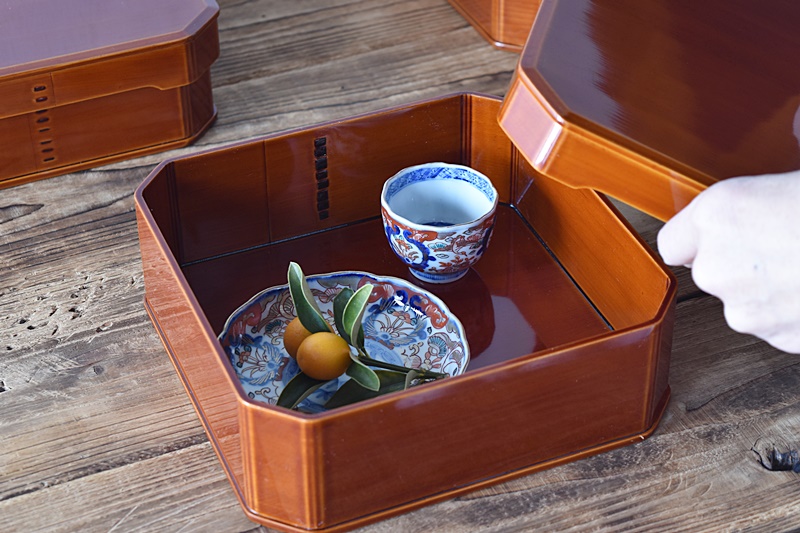 大徳寺弁当 重箱 5組 飛騨春慶塗 木製漆器 懐石 その② 無形文化財