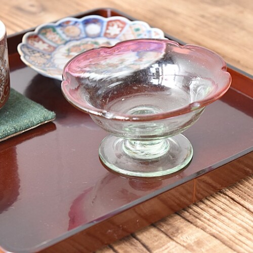 希少 十文字 花形 氷コップ ビンテージ レトロ 大正ガラス 希少 十文字