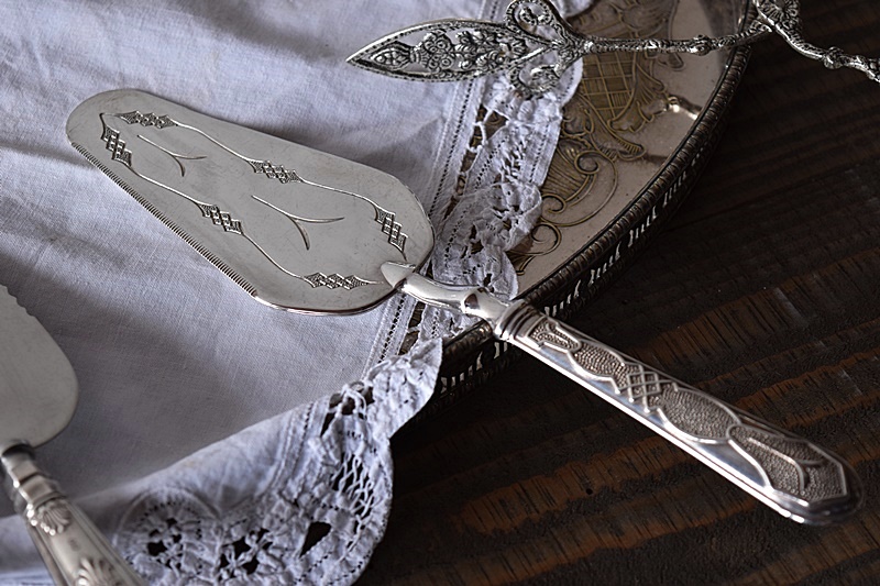 英国アンティーク シルバープレート ケーキサーバー - 生活骨董と古布