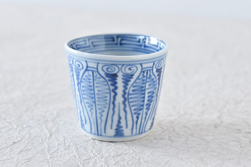 お値下げ 古美術 民藝 アンティーク 古伊万里 染付 蕎麦猪口 そばちょこ 5