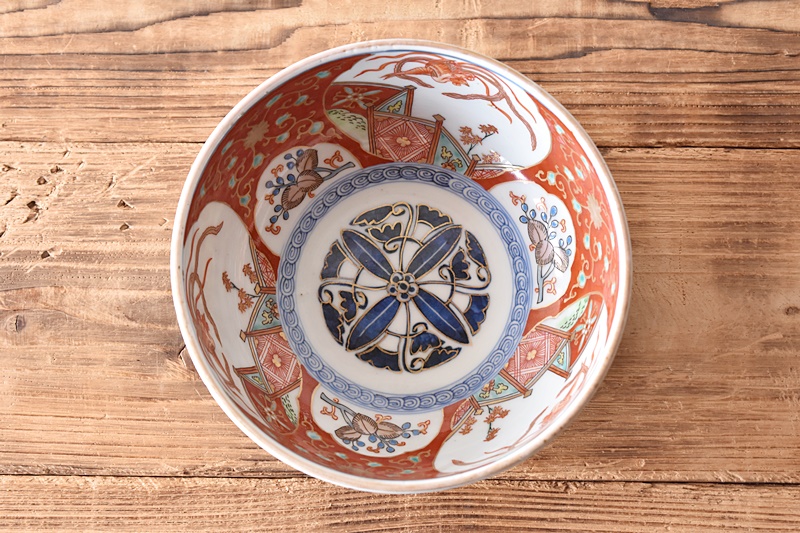 伊万里焼色絵鳳凰図深鉢 [B24697] 伊万里焼色絵鳳凰図深鉢 [B24697