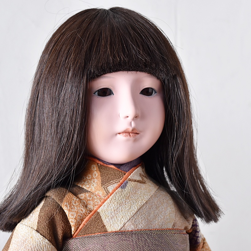 工房朋 市松人形 森重春幸作 少女タイプ 50㎝ - 生活骨董と古布の