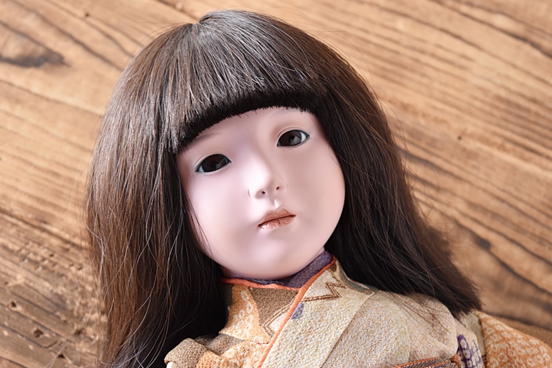 工房朋 市松人形 森重春幸作 少女タイプ 50㎝ - 生活骨董と古布の