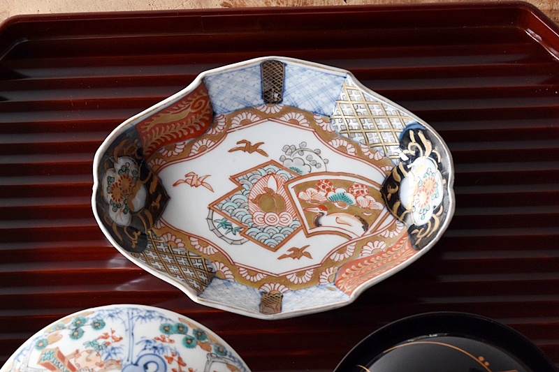 セール)古伊万里 色絵 初期柿右衛門 寛文期 初期赤絵 東屋三寸皿