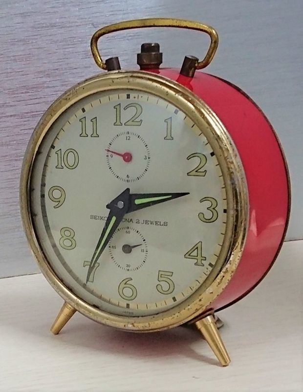 セイコー・コロナ・昭和30年代から昭和40年代のベル付き目覚まし・手