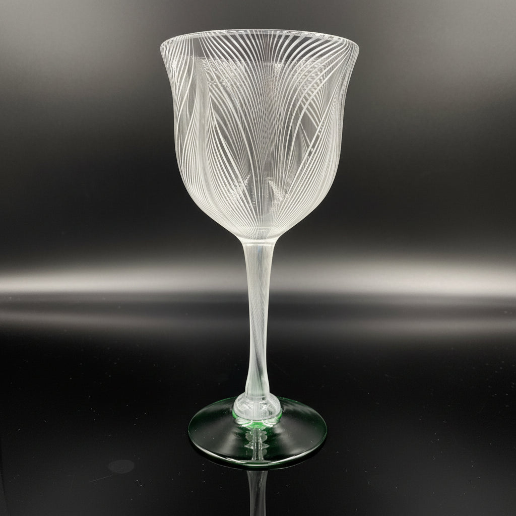 石井 康治 作 手吹き硝子 海月 クラゲ ワイングラス #6 – Antique Liquor