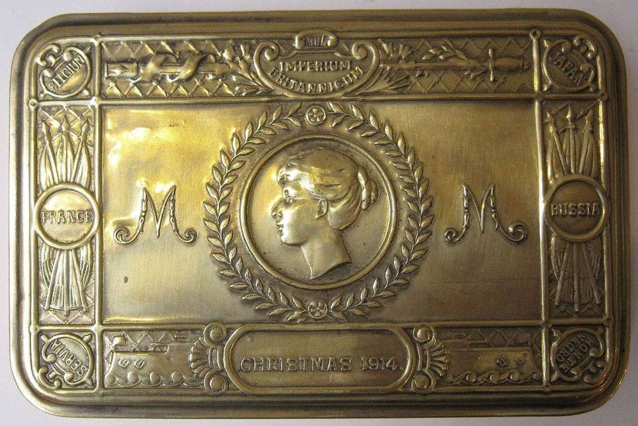 Princess Mary Box, WWI Era, Christmas, 1914 - Antique Swan
