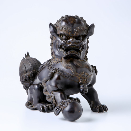 134『織部 獅子 香炉』/骨董品 古美術 古道具 アンティーク