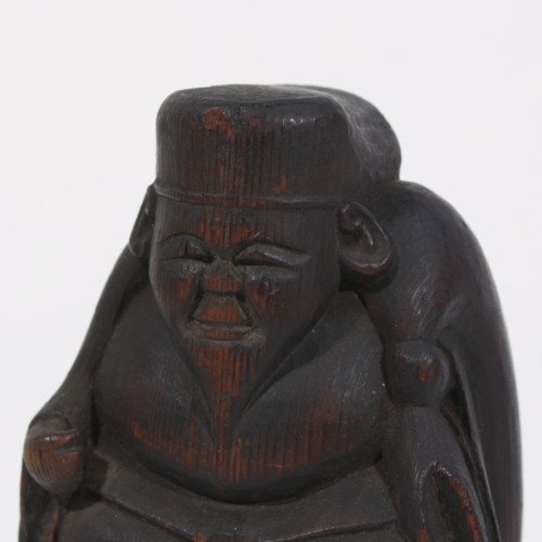 ◎古道具 庵々◎時代物 陶製 閻魔大王像 古陶 仏像 骨董品◎置物仏教