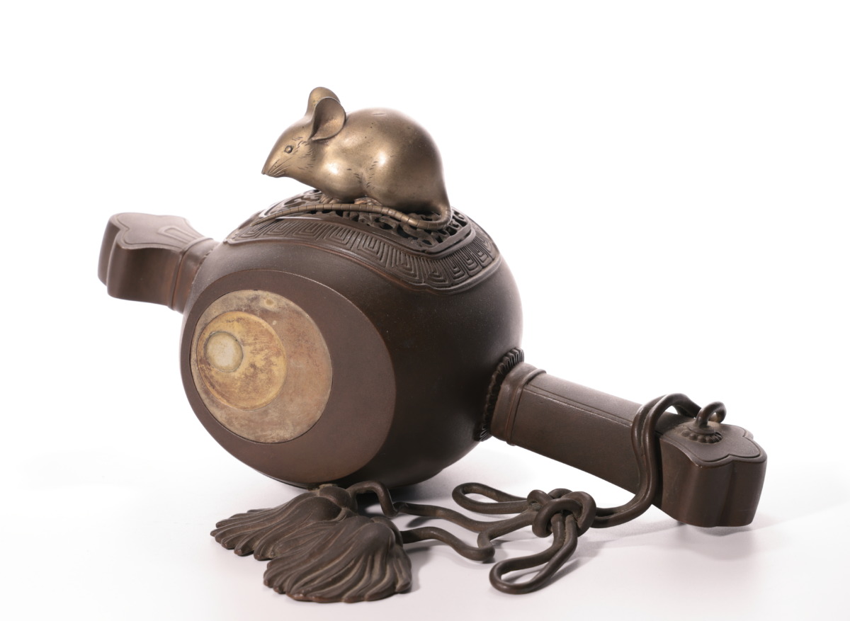 川和暁雲作 小槌に鼠形香炉 - 古好屋