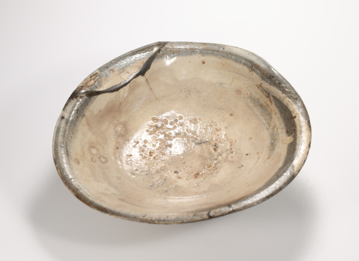 李朝刷毛目茶碗「浅瀬」 - 古好屋