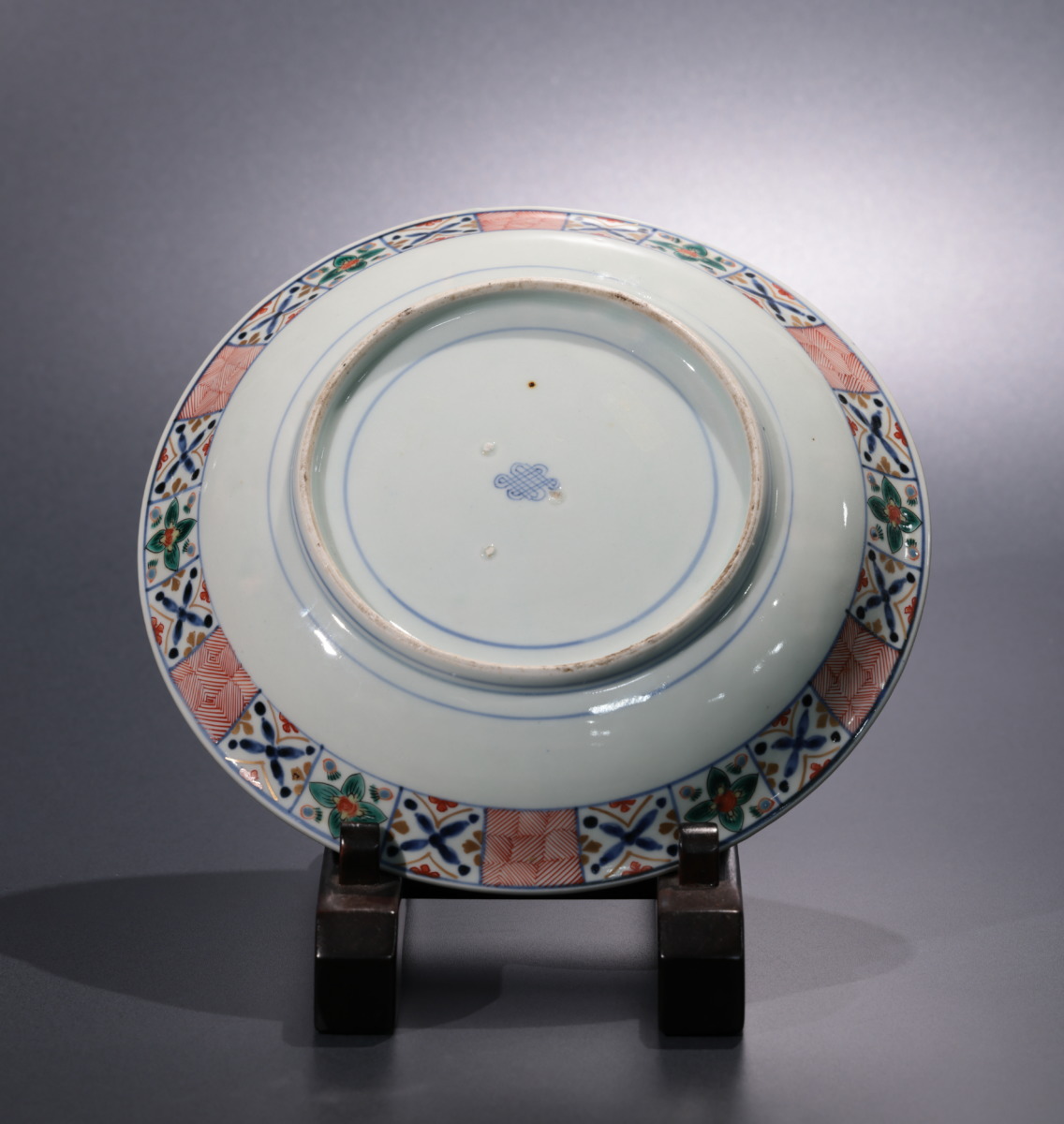 伊万里幾何学文様金襴手皿 - 古好屋