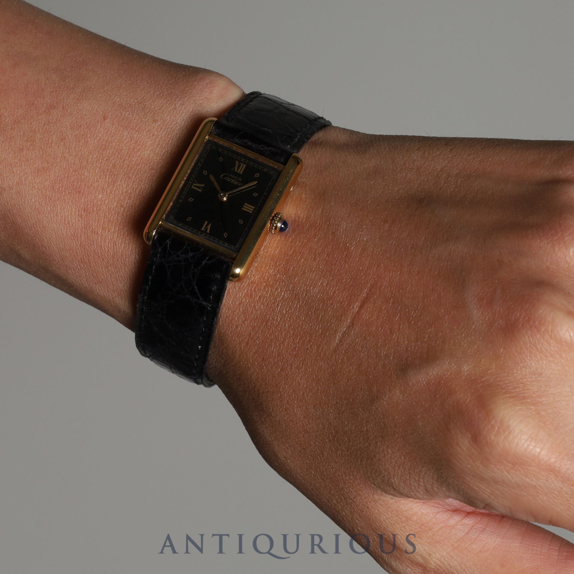 カルティエ マストタンク LM QZ 590005 925 純正革ベルト 純正バックル