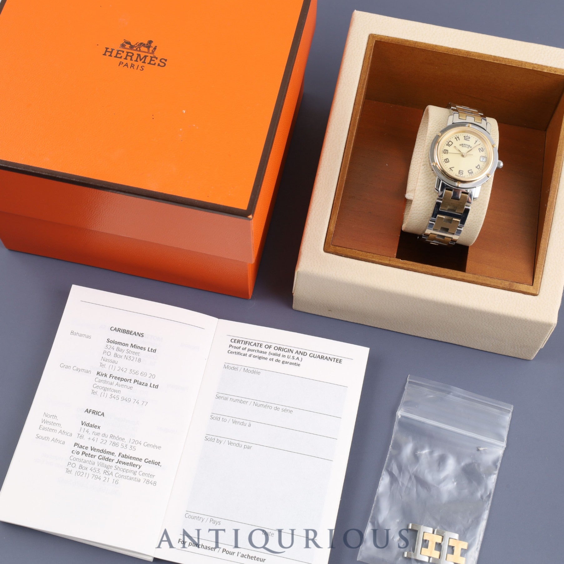 テ HERMES エルメス 純正 時計ケース 空き箱 ボックス 腕時計ケース 箱