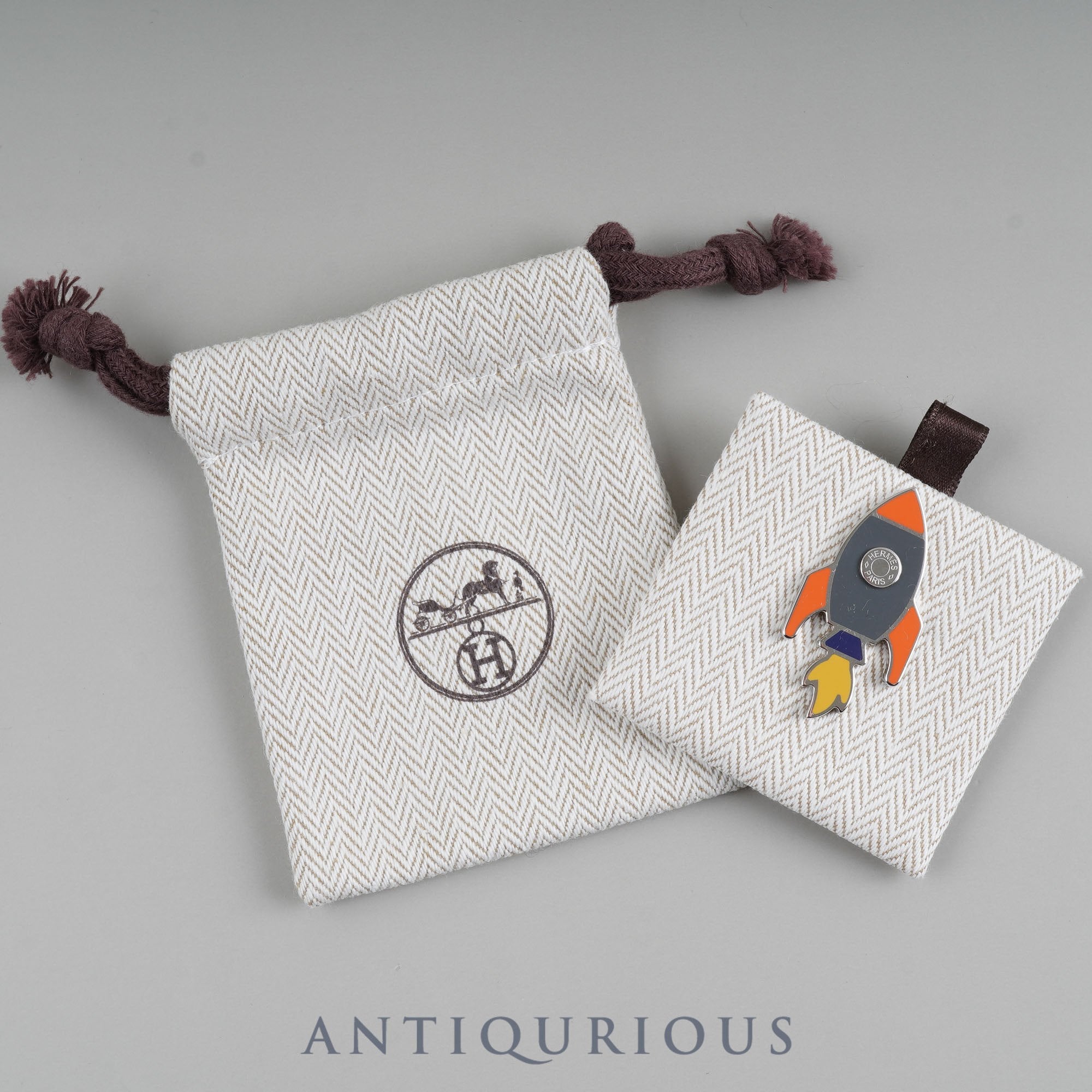 F52エルメス 保存袋 綿 （大） エルメス 保存袋 | 再利用 エルメス保存