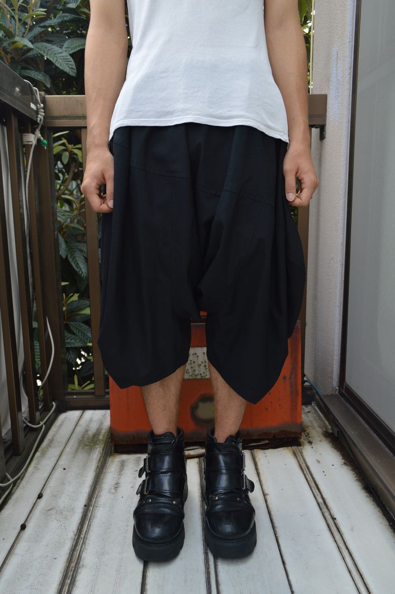 COMME BLACK COMME des GARCONS サルエル ショートパンツ S des