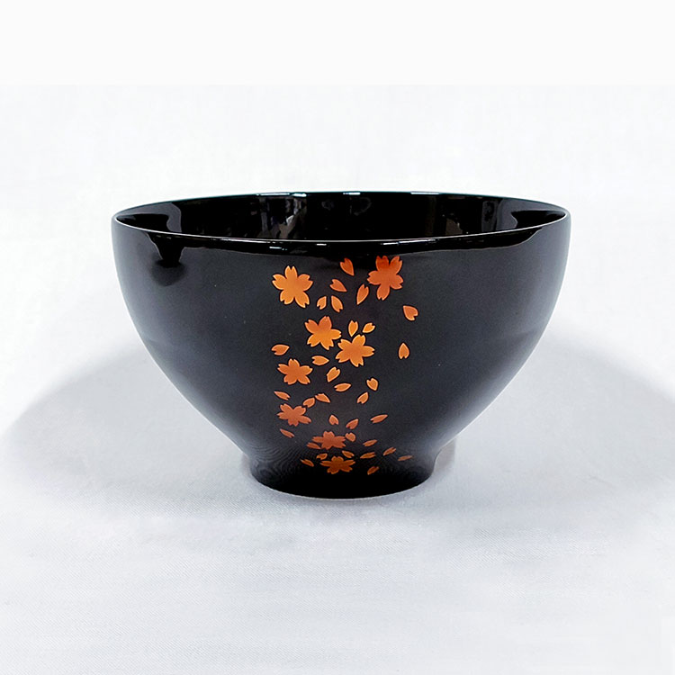 堅牢 椀 溜漆 白檀塗り 桜花びら 食洗器対応 和モダンな漆器【敬老の日