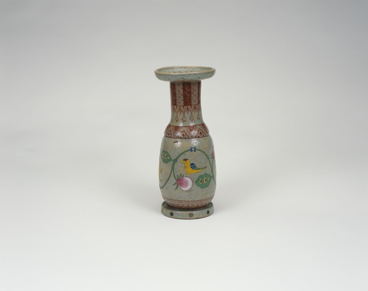 色絵万古花瓶 MA61 色絵万古花瓶 MA61