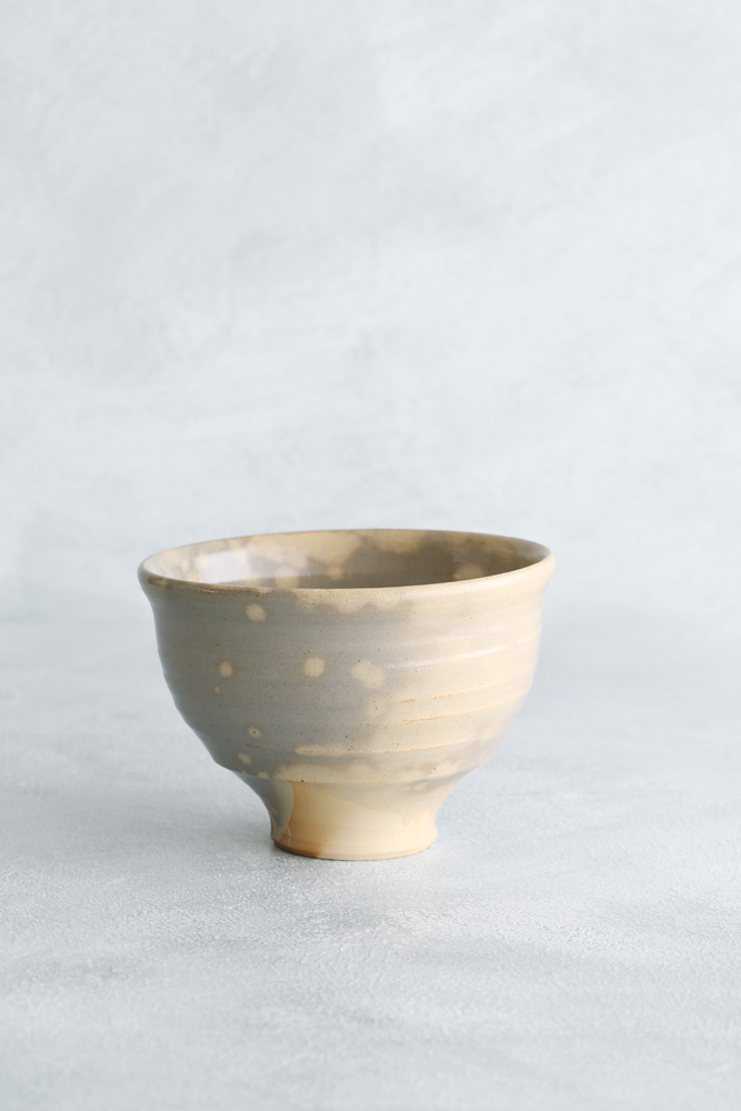 珍品 李朝粉引茶碗 布袋 箱有 掘り出し物 備前焼 山本陶秀 印 朝日焼