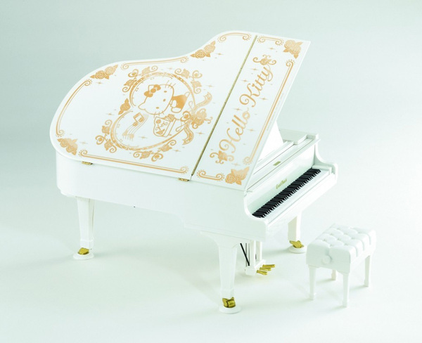 ☆激レアサンリオハローキティグランドピアノ極美品昭和レトロ25KEY