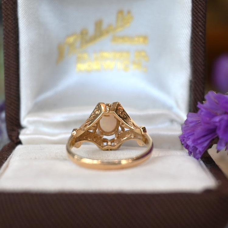 クラシカルなオパールデザインリング | 芦屋Antico