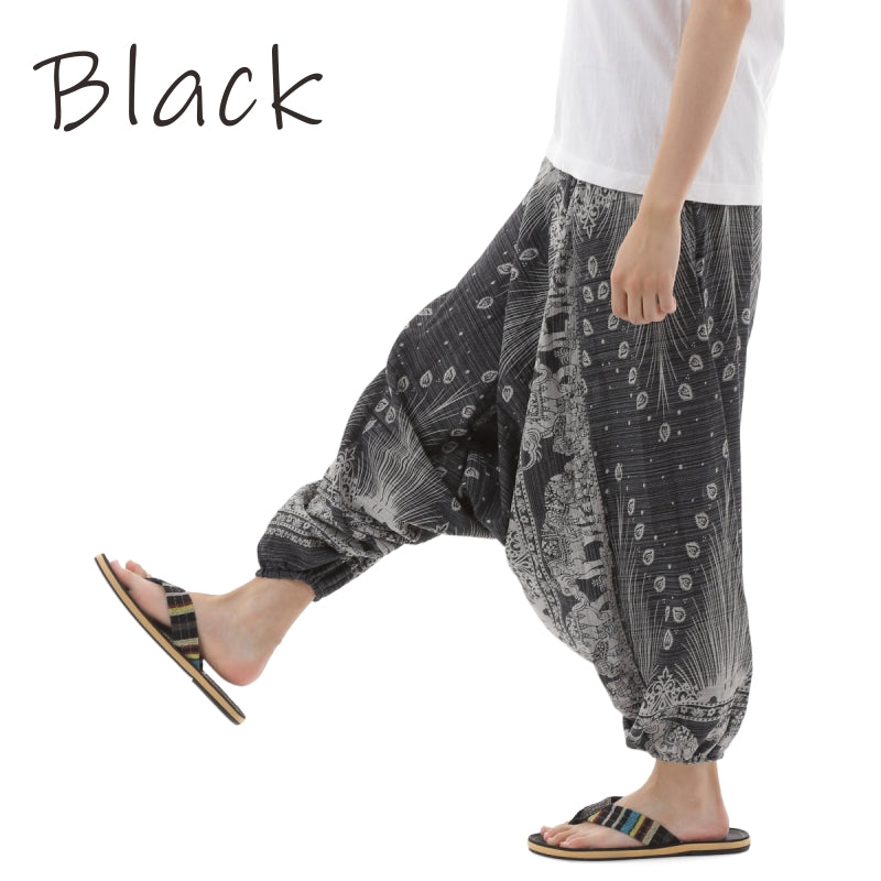 サルエルパンツ アラジンパンツ タイパンツ メンズ レディース ユニ