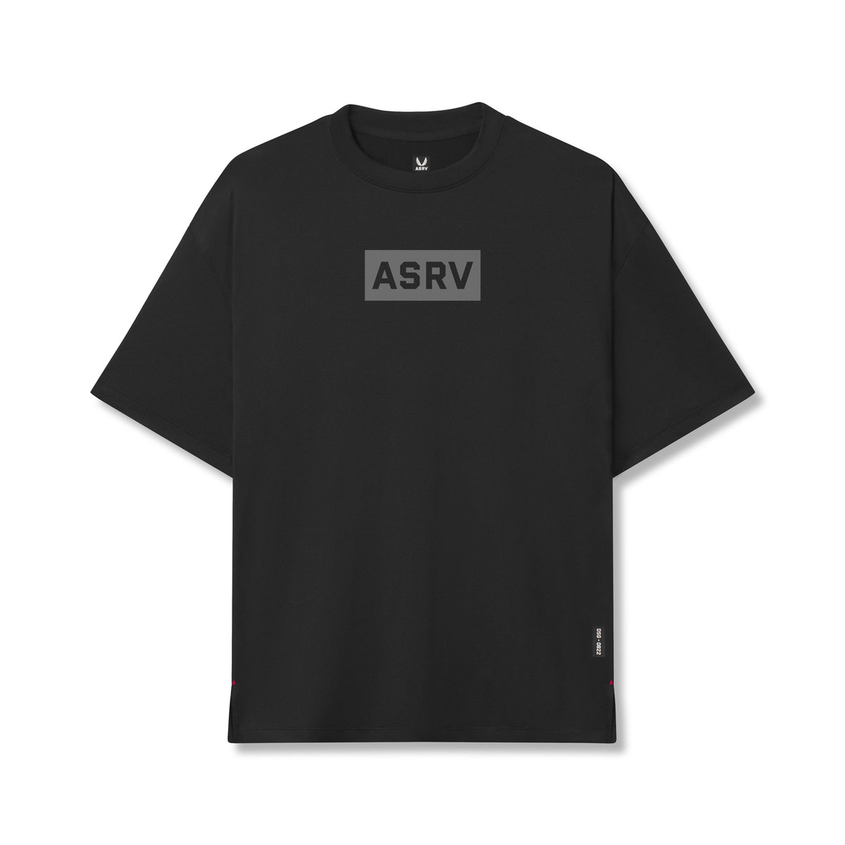 0822. AeroSilver® Oversized Tee - Black 
