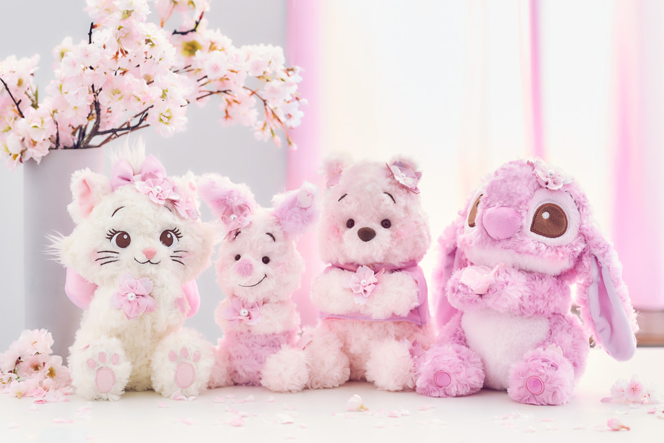 スティッチ＆スクランプ ぬいぐるみ と キーホルダー セットSAKURA さくら