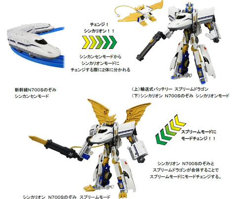 タカラトミー、「プラレール DXS シンカリオン N700Sのぞみ」発売